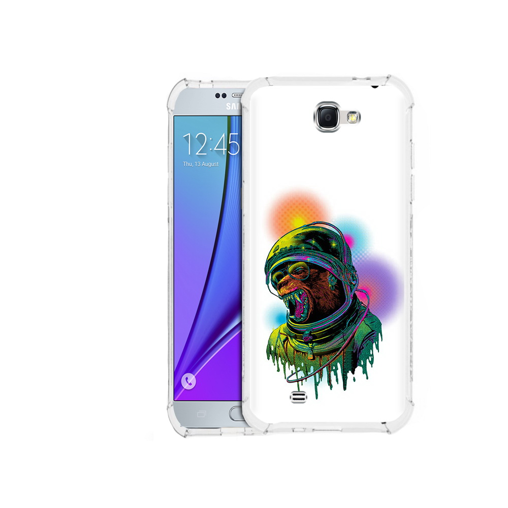 

Чехол MyPads Tocco для Samsung Galaxy Note 2 медведь космонавт (PT29983.561.466), Прозрачный, Tocco