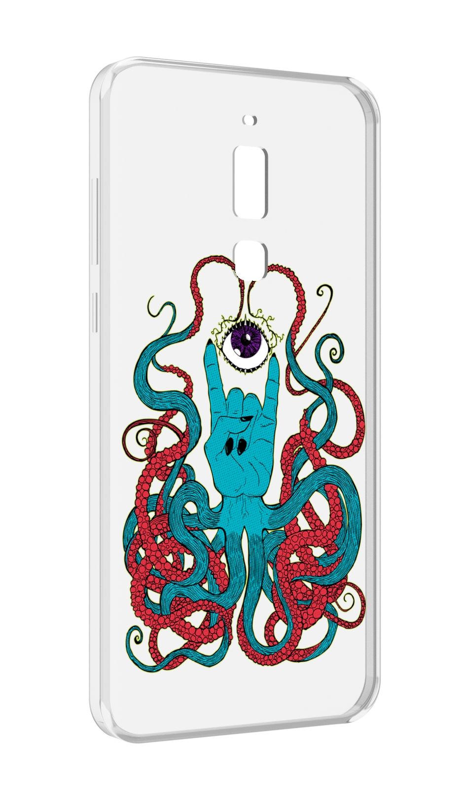 

Чехол MyPads осьминог-рука абстракция для Meizu M6T, Прозрачный, Tocco