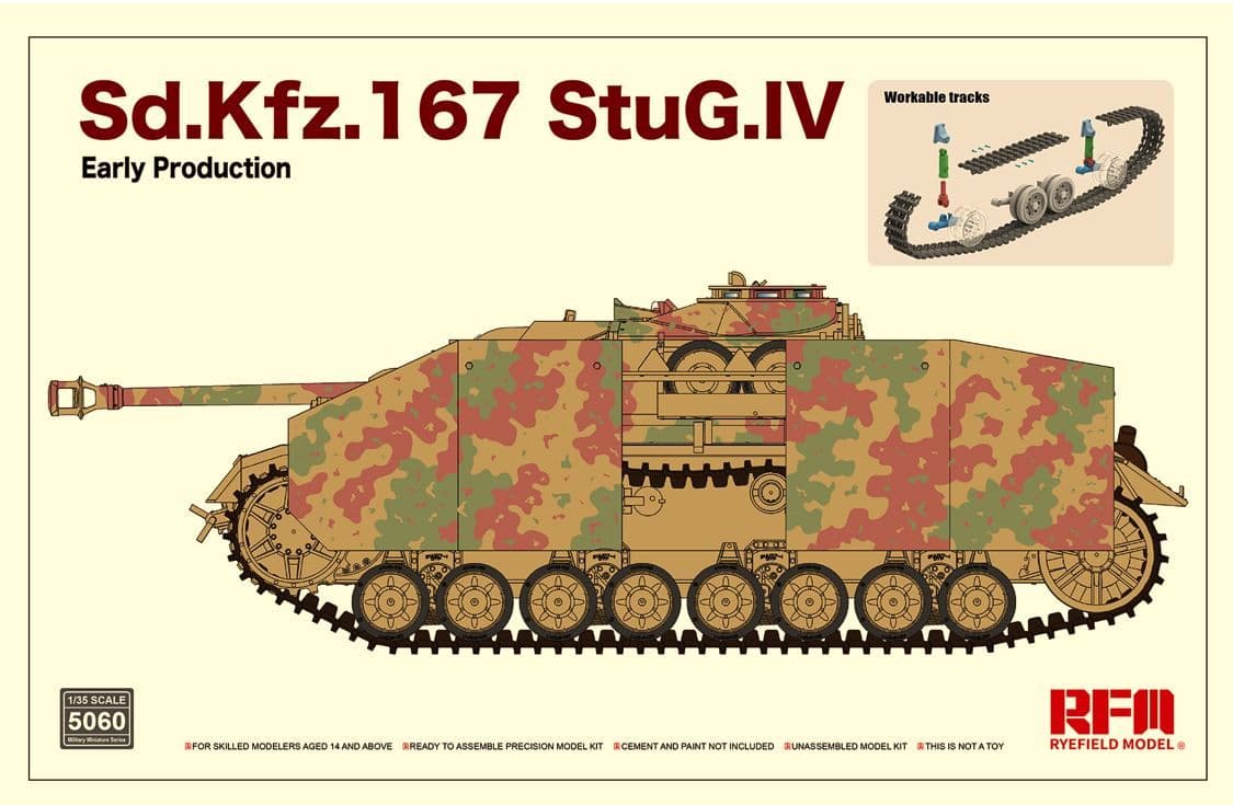 Сборная модель Rye Field Models 1/35 Sd.Kfz. 167 StuG IV RM-5060