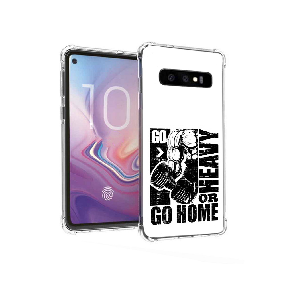 

Чехол MyPads Tocco для Samsung Galaxy S10 накаченные руки (PT125897.498.496), Прозрачный, Tocco