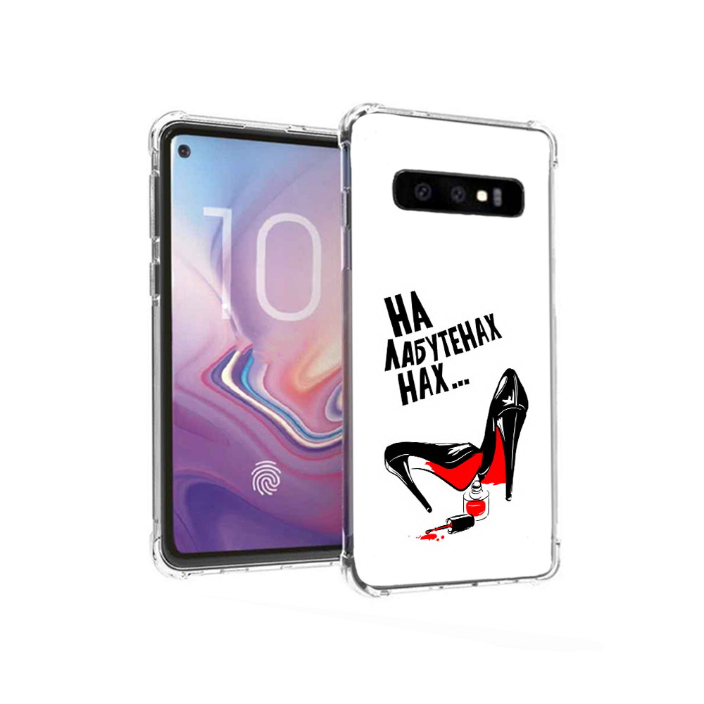 

Чехол MyPads Tocco для Samsung Galaxy S10 на лабутенах (PT125897.498.493), Прозрачный, Tocco
