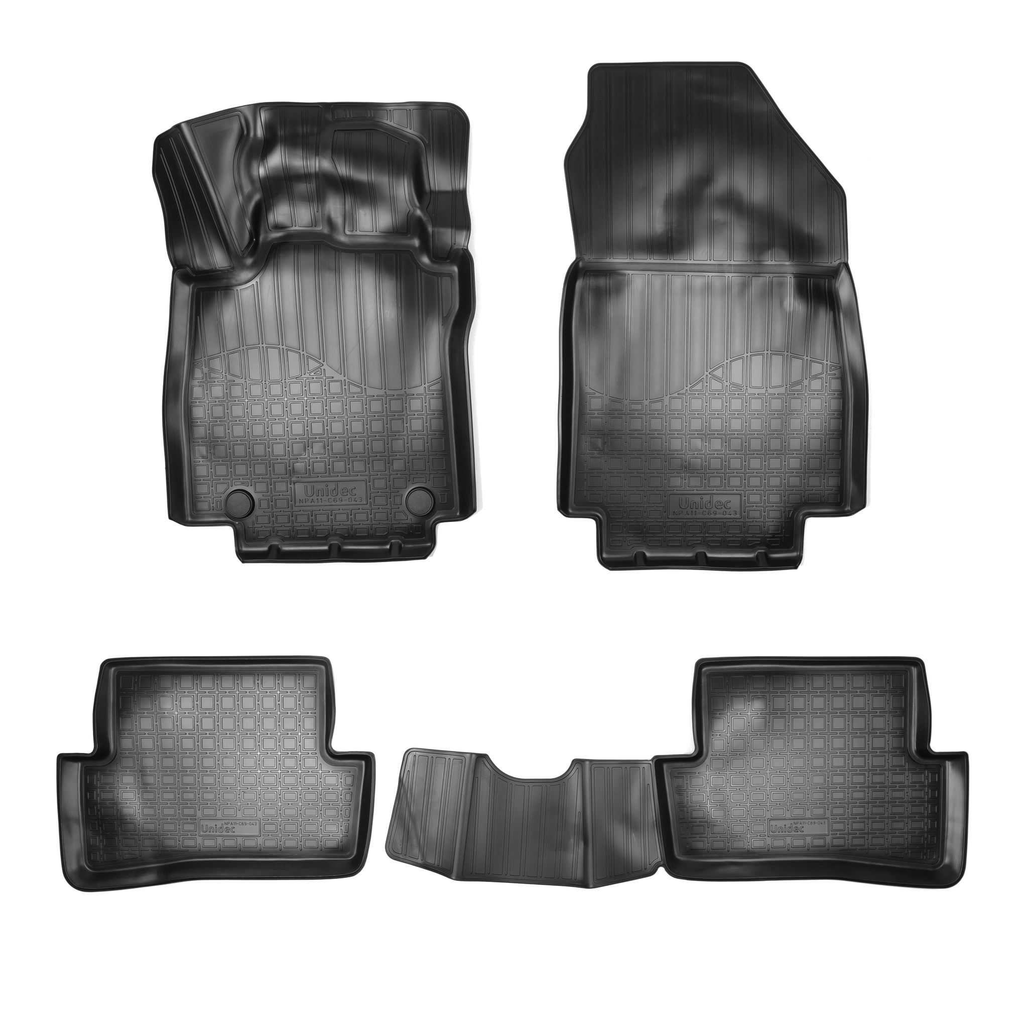 

Ковры в салон Norplast/Unidec для Renault Clio IV (2012-2019)Полиуретан,Черный, арт.NPA11-