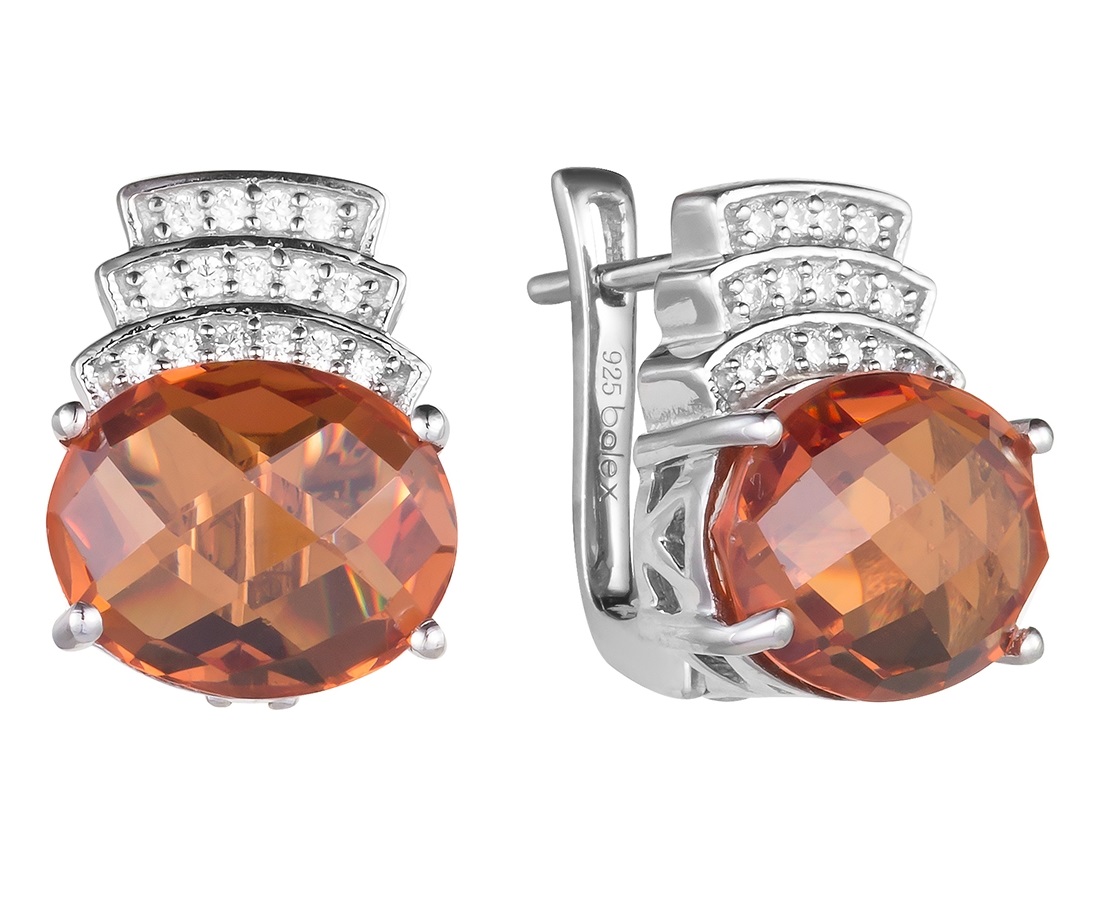 

Серьги из серебра с султанитом Balex Jewellery 2410931787, 2410931787