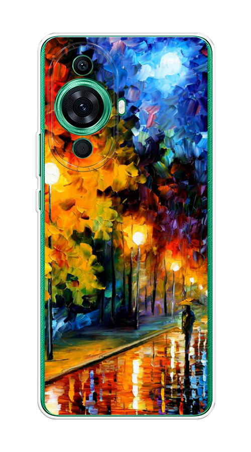 

Чехол на Huawei Nova 11 Pro "Безлюдная улочка", Оранжевый;желтый;синий, 6121350-1