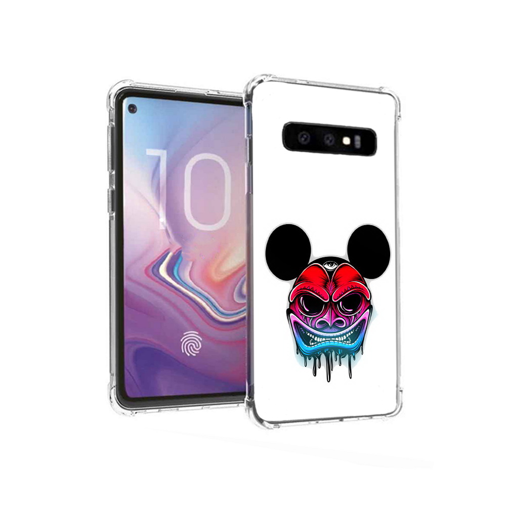 

Чехол MyPads Tocco для Samsung Galaxy S10 микки в маске (PT125897.498.473), Прозрачный, Tocco