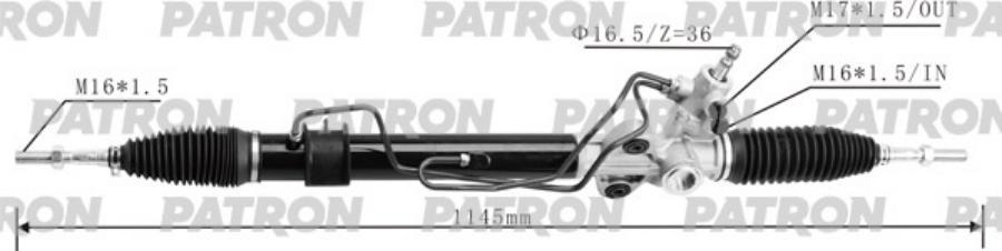 

Рейка рулевая гидравлическая MITSUBISHI: L200 2005-, PAJERO, MONTERO SPORT 2008-