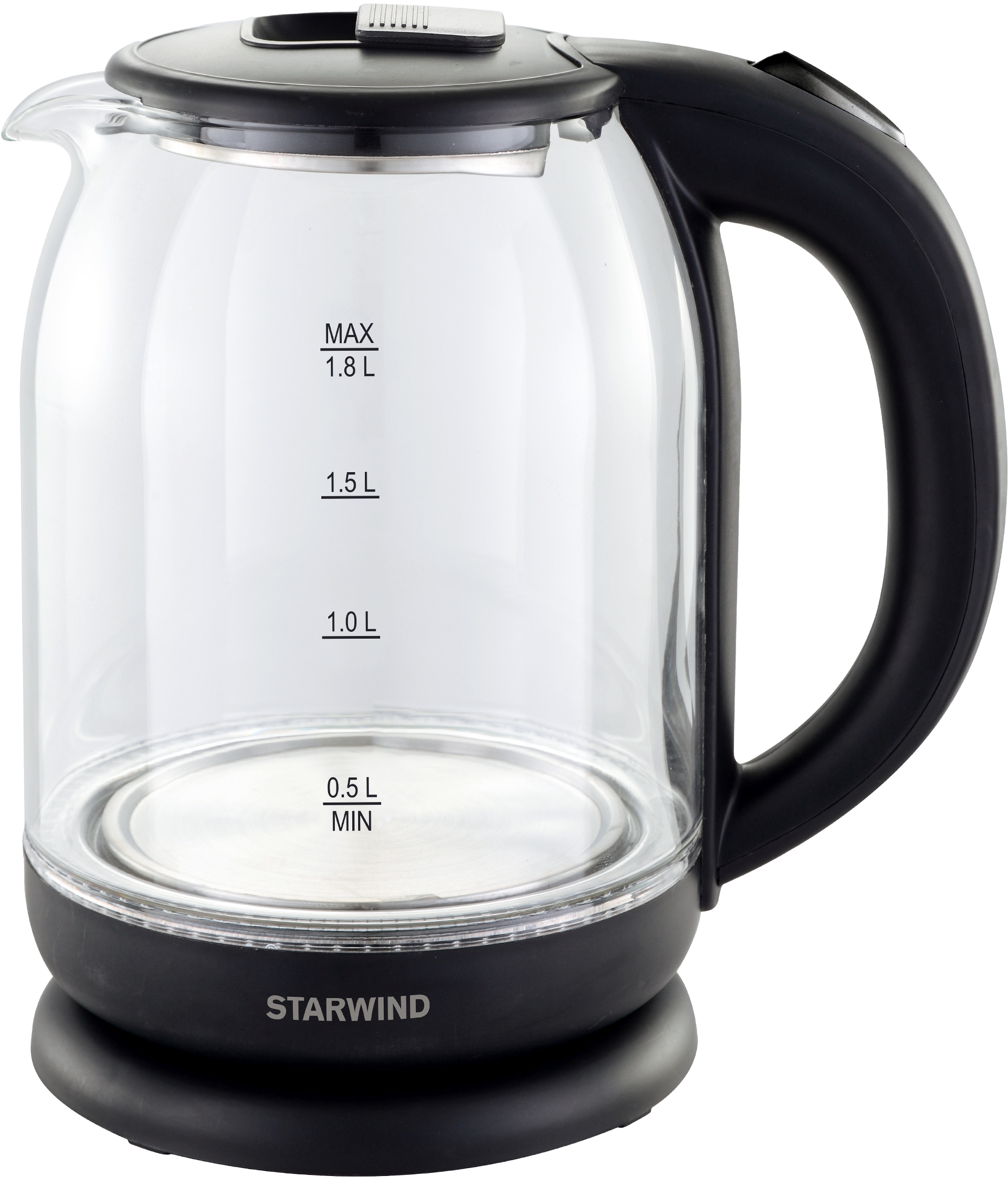 Чайник электрический STARWIND SKG1779 1.8 л черный чайник электрический bbk ek 1700 p белый зеленый