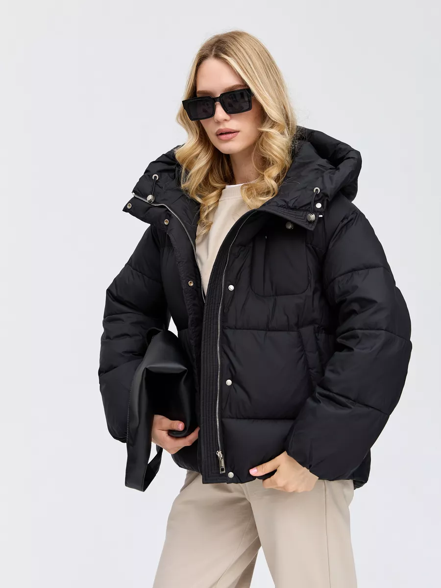 

Куртка женская LAWINTER 84687 черная 44 RU, Черный, 84687