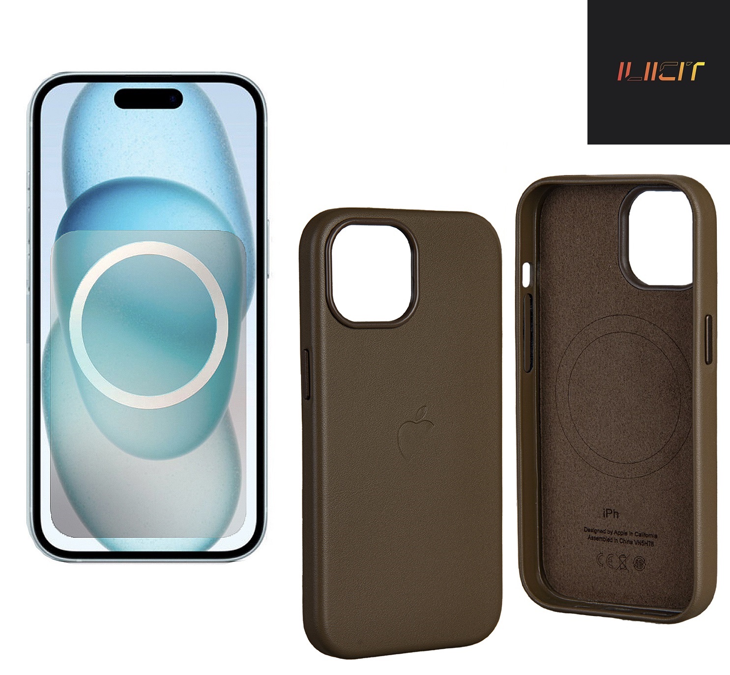 

Чехол Iphone 15 Leather Case C Logo Light Brown (Is016727), Коричневый, Чехол iPhone 15 Leather Case c LOGO Light Brown (IS016727)