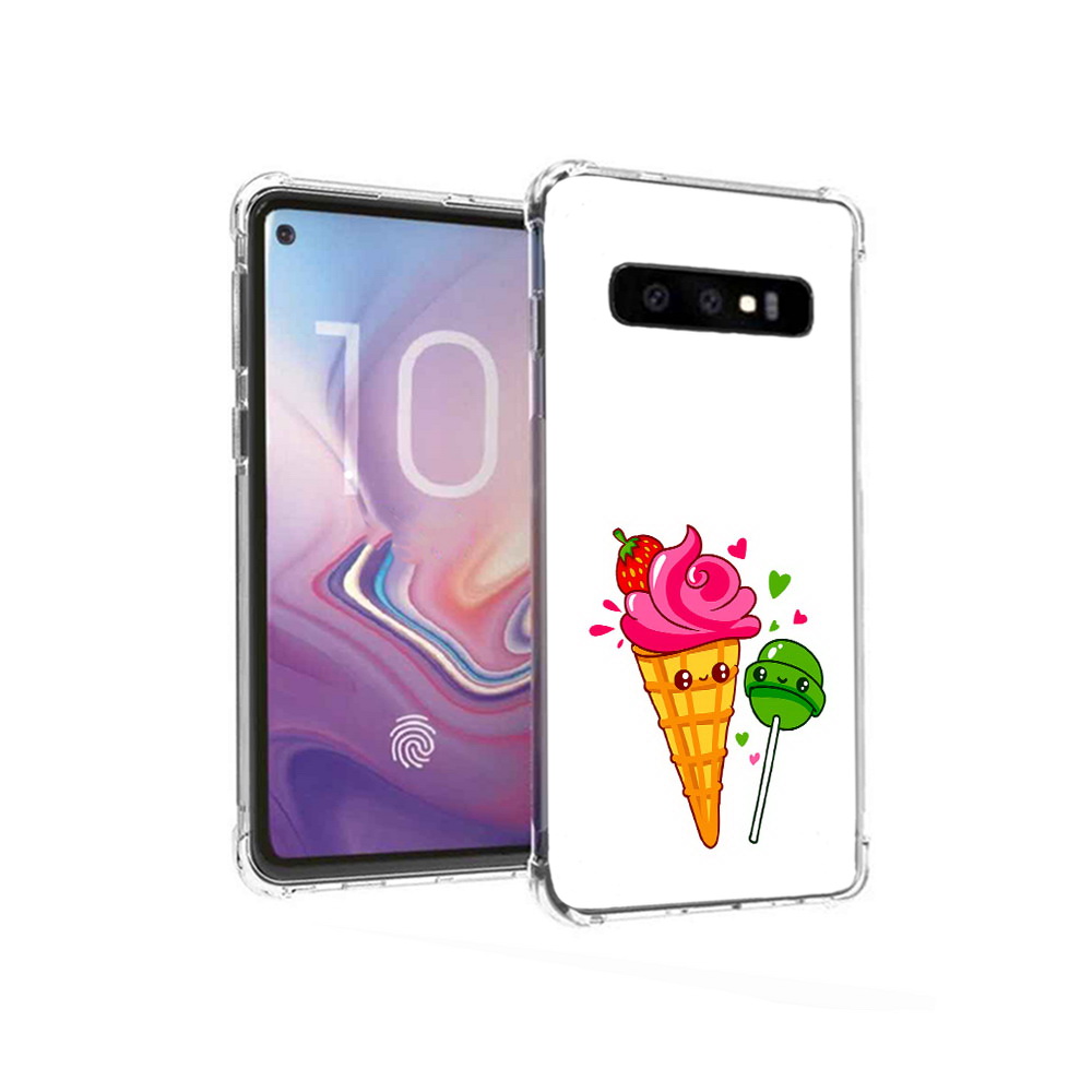 

Чехол MyPads Tocco для Samsung Galaxy S10 Вкусняшки (PT125897.498.45), Прозрачный, Tocco