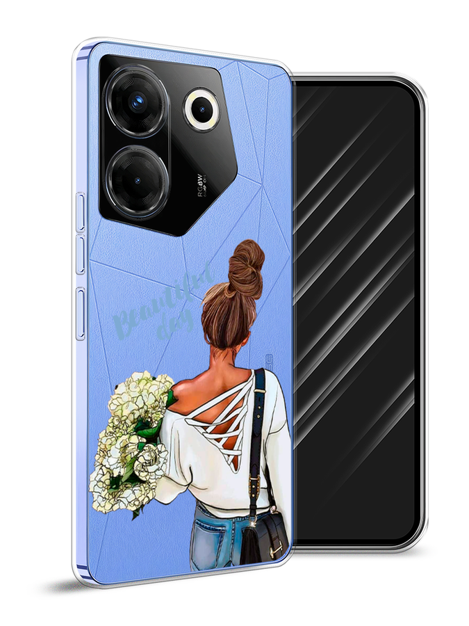 

Чехол Awog на Tecno Camon 20 Pro 5G "Beautiful day vector", Коричневый;белый;зеленый, 304050-6