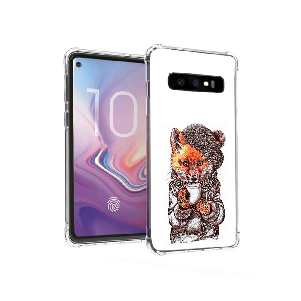 

Чехол MyPads Tocco для Samsung Galaxy S10 лиса в шапке (PT125897.498.437), Tocco