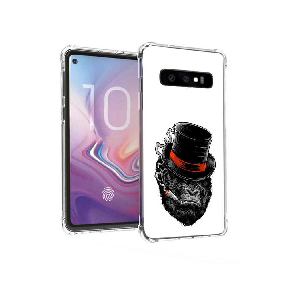 

Чехол MyPads Tocco для Samsung Galaxy S10 дизайнерская горилла (PT125897.498.431), Прозрачный, Tocco