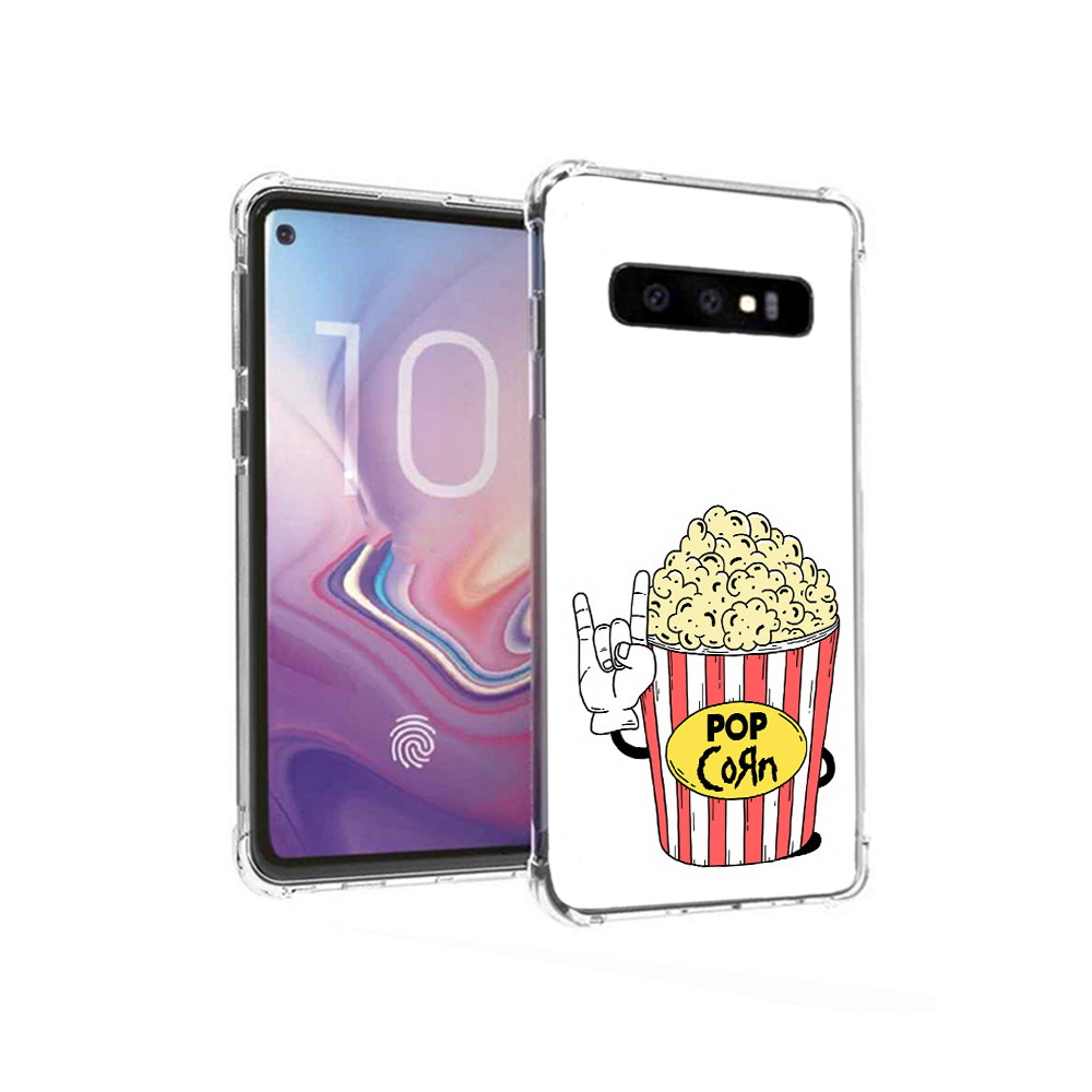 

Чехол MyPads Tocco для Samsung Galaxy S10 крутой попкорн (PT125897.498.427), Прозрачный, Tocco