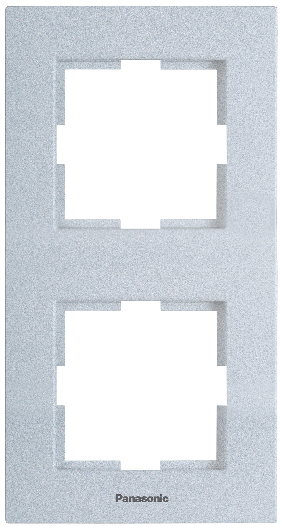 

Рамка Panasonic Karre Plus WKTF08122SL-RU 2x вертикальный монтаж пластик серебро (упак.:1ш, Серебристый