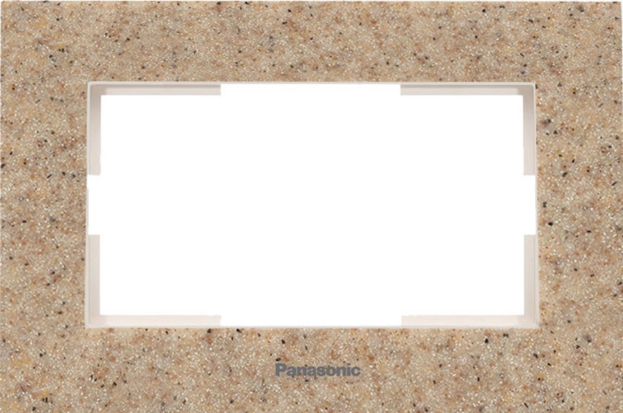 

Рамка Panasonic Karre Plus (WKTF08093CS-RU) 2x гориз.мон. камень песчаник (упак.:1шт), Желтый