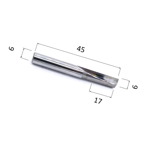 

Фреза прямая однозаходная DJTOL N1ZX6.17 для станка ЧПУ, N1ZX6.17