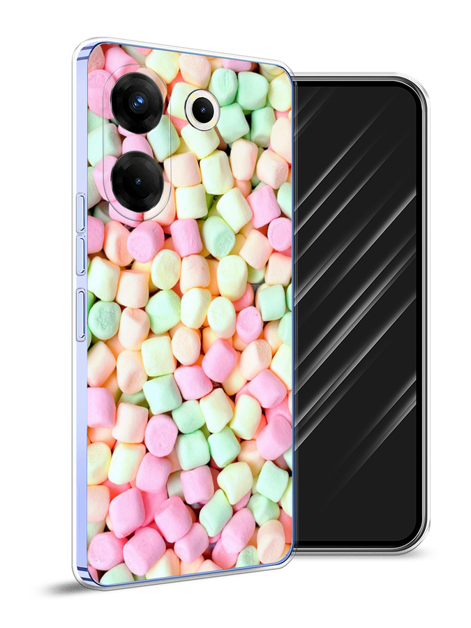 

Чехол Awog на Tecno Camon 20 Pro 5G "Marshmallows", Зеленый;желтый;розовый, 304050-10