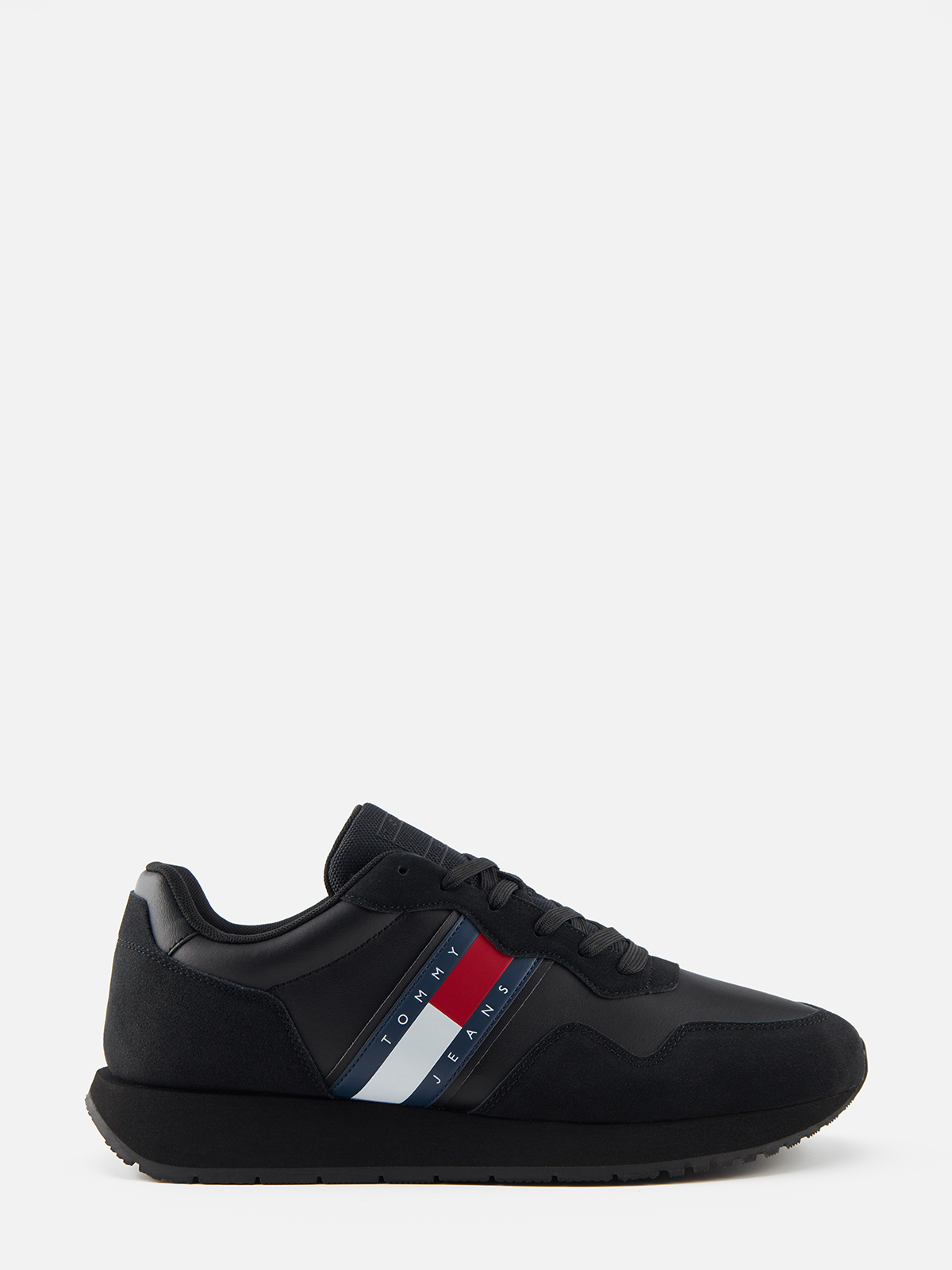 

Кроссовки мужские Tommy Hilfiger EM0EM01316 черные, 45, Черный, EM0EM01316