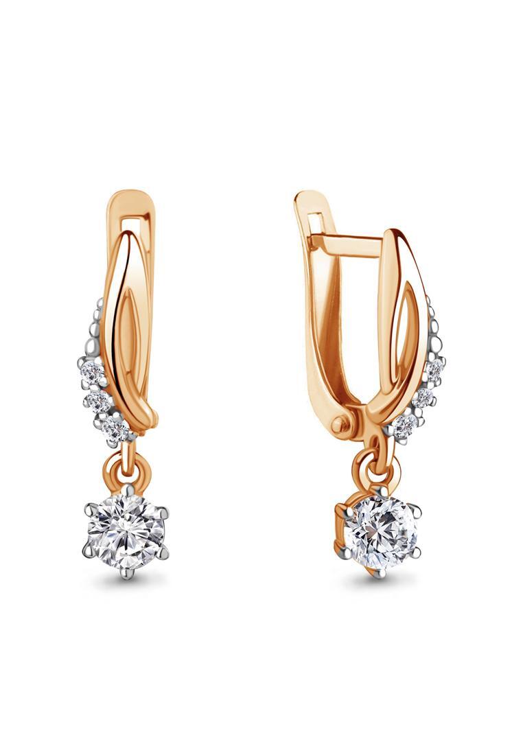 

Серьги подвески из серебра с фианитом Kari Jewelry 48993А.6, 48993А.6