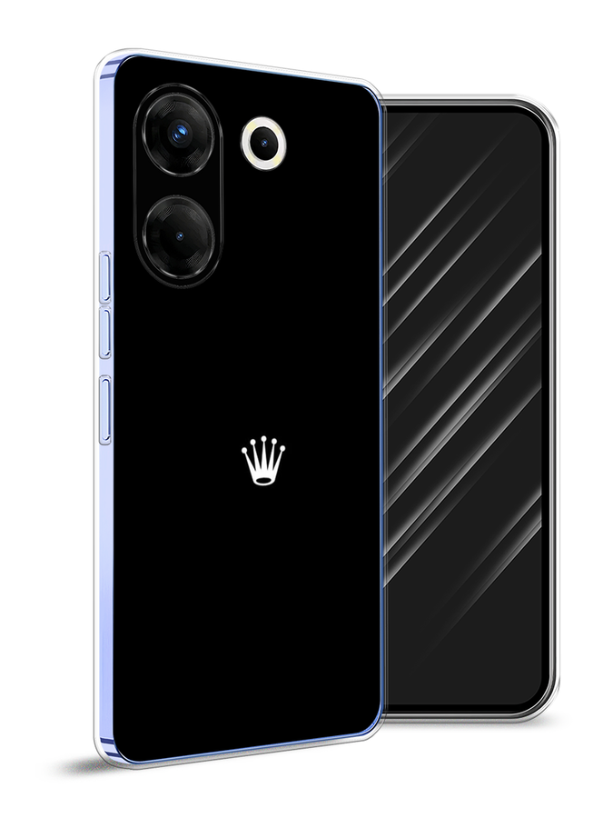 

Чехол Awog на Tecno Camon 20 Pro 5G "Белая корона на черном фоне", Черный, 304050-7