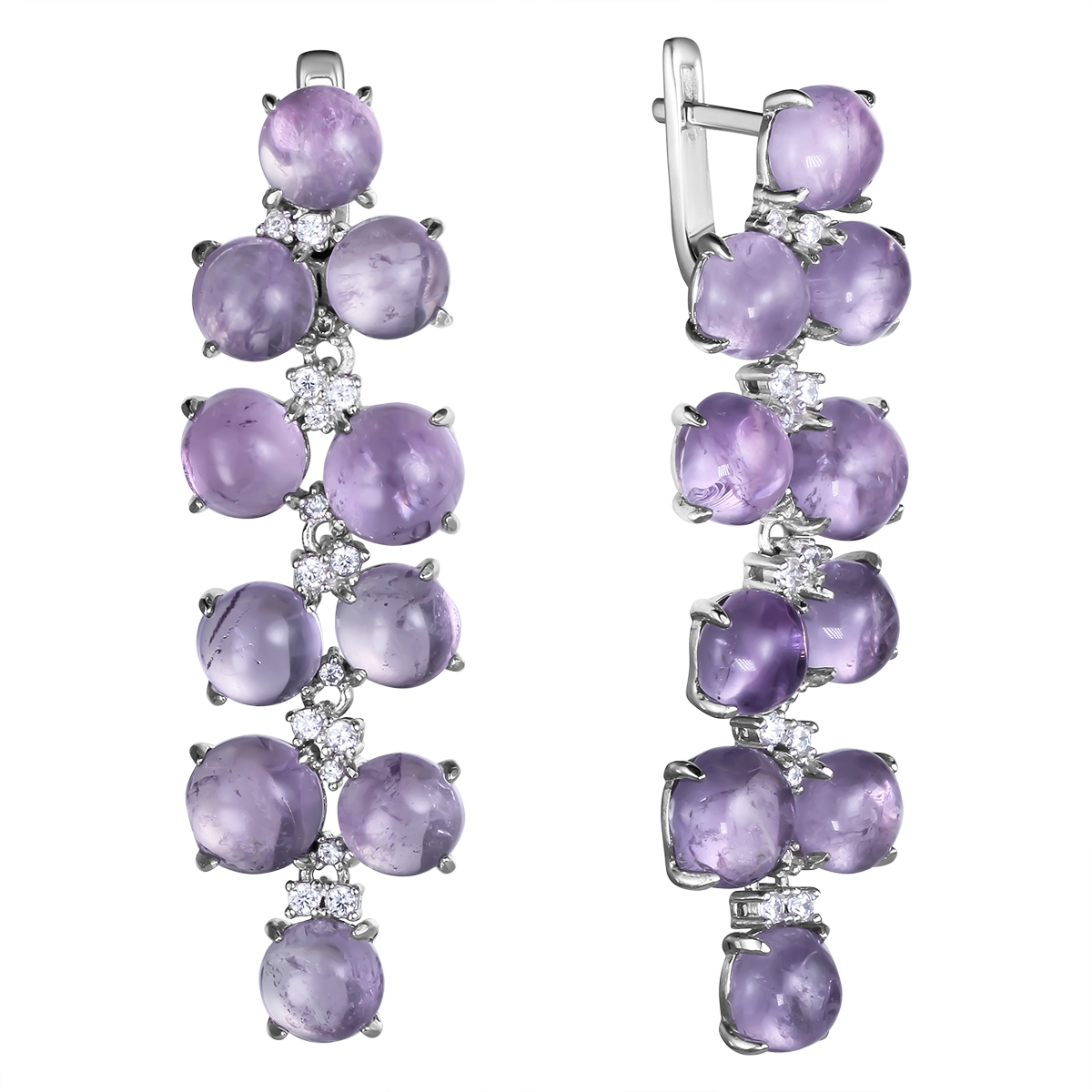 

Серьги из серебра с аметистом Balex Jewellery 2430930114, 2430930114