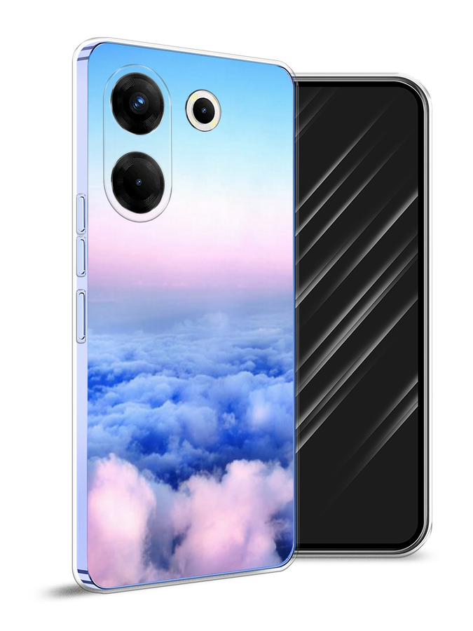 

Чехол Awog на Tecno Camon 20 Pro 5G "Облака", Голубой;розовый;бирюзовый, 304050-4