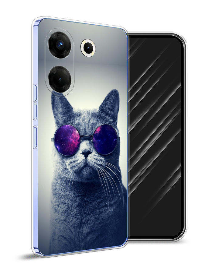 

Чехол Awog на Tecno Camon 20 Pro 5G "Космический кот", Бордовый, 304050-1