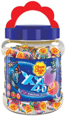 

Конфеты карамель Chupa Chups XXL 4D на палочке 29 г