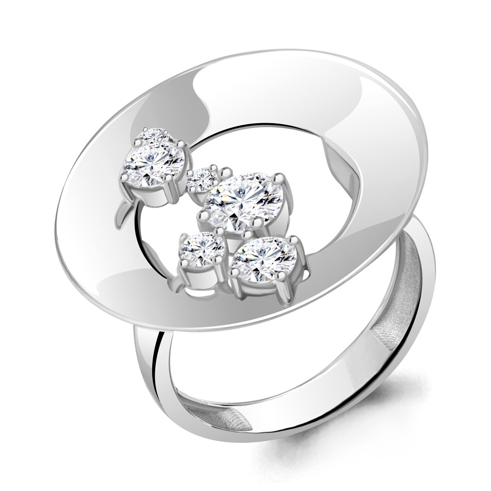 

Кольцо из серебра с фианитом Aquamarine Aquamarine 68972А_925_р р. 17, 68972А_925_р