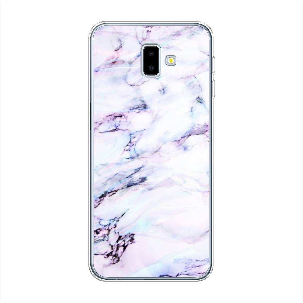 

Чехол на Samsung Galaxy J6 Plus 2018 "Радужный мрамор", Серый;фиолетовый, 26950-3