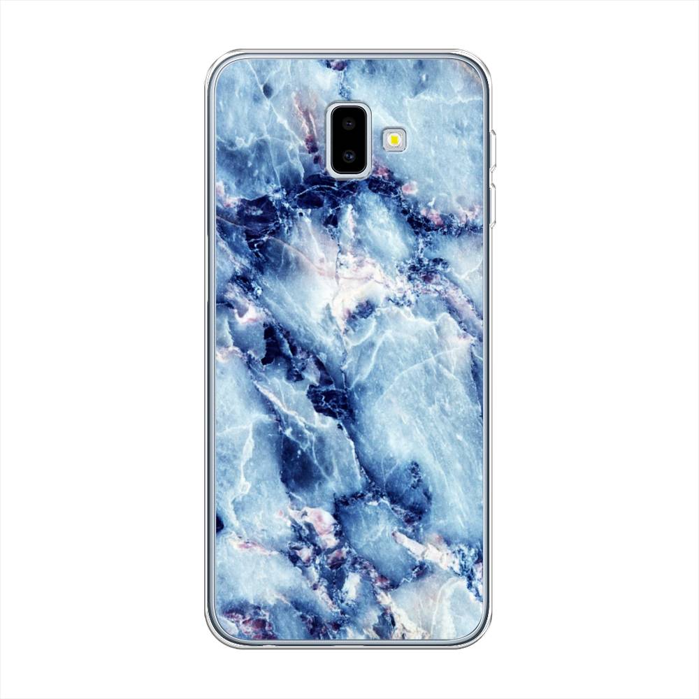 

Чехол на Samsung Galaxy J6 Plus 2018 "Мрамор с синими прожилками", Синий, 26950-3