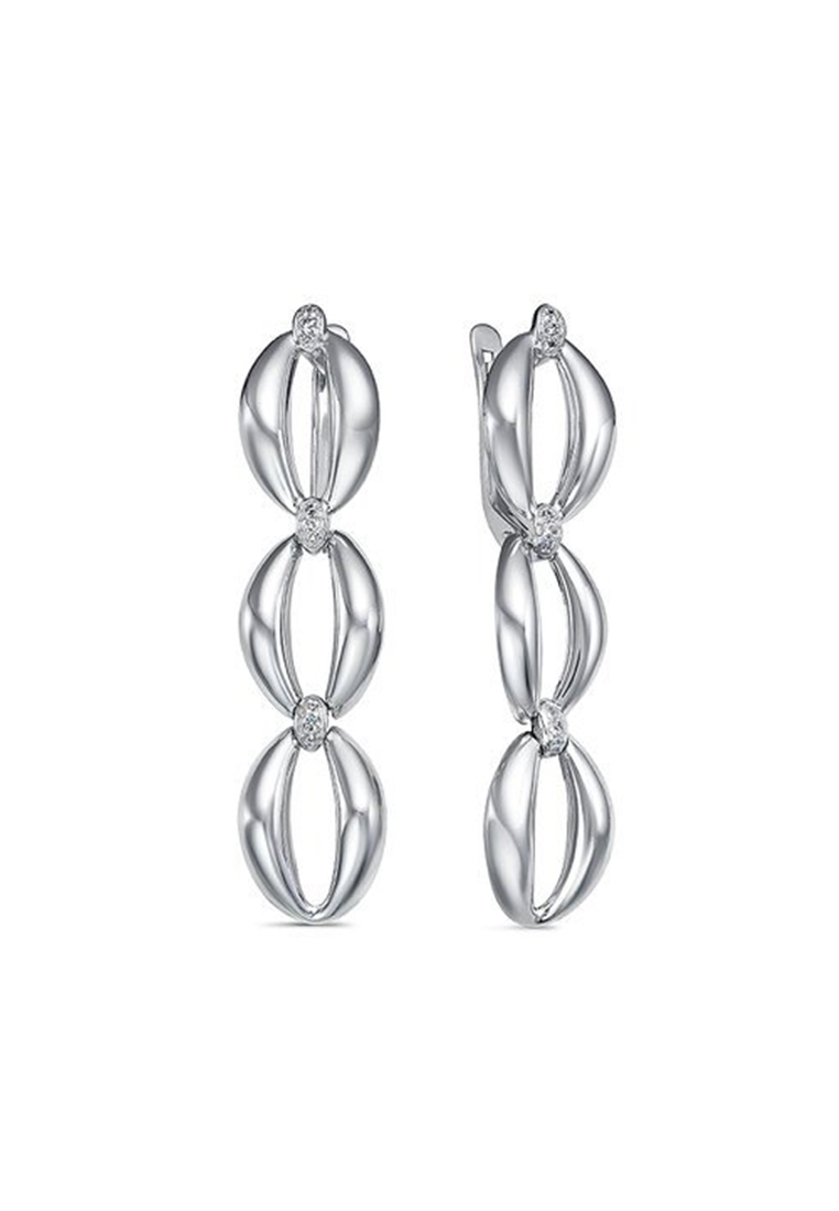 

Серьги подвески из серебра с фианитом Kari Jewelry с1200377, с1200377