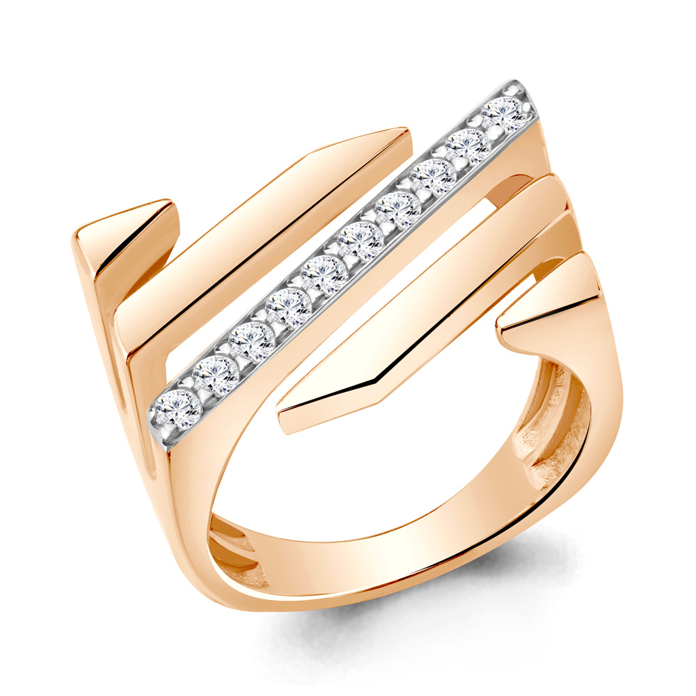 

Кольцо из серебра с фианитом Aquamarine Aquamarine 68970А_925_з р, 68970А_925_з