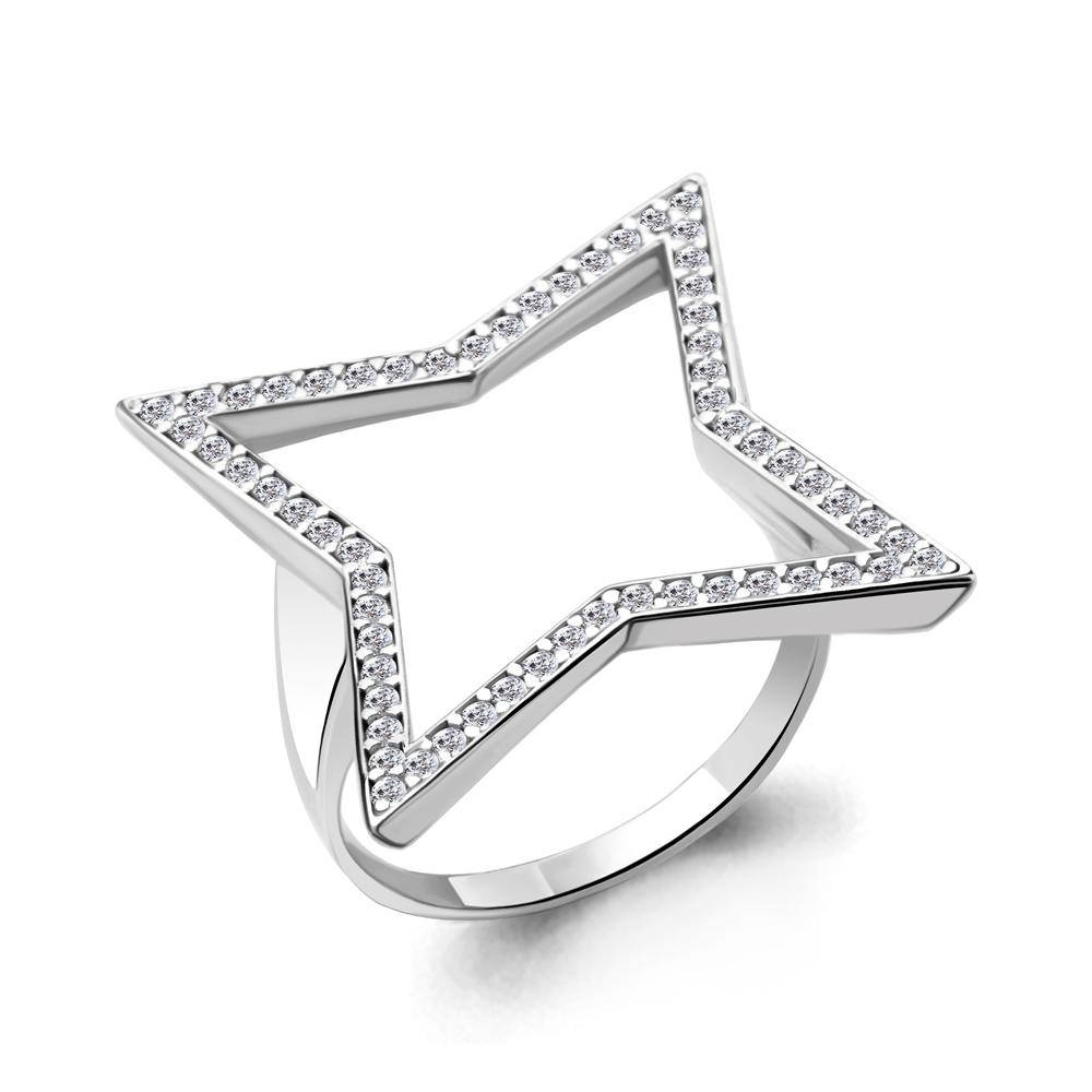 

Кольцо из серебра с фианитом Aquamarine Aquamarine 68968А_925_р р. 19, 68968А_925_р