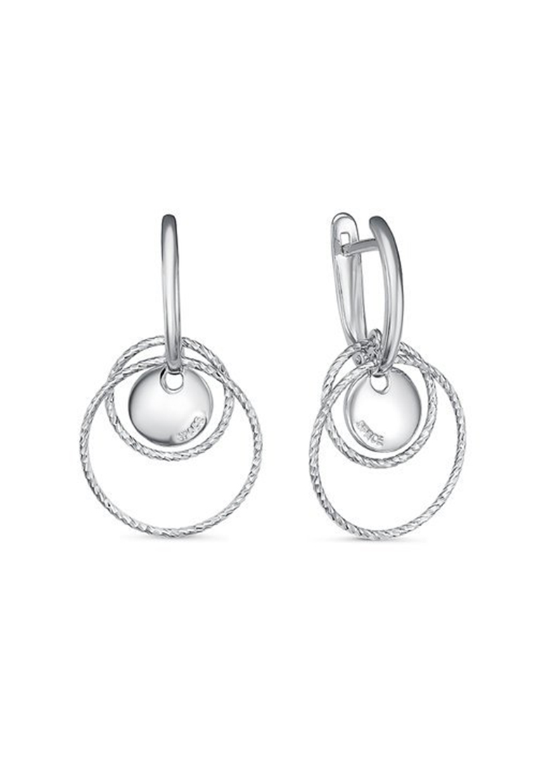 

Серьги подвески из серебра с фианитом Kari Jewelry с222611, с222611