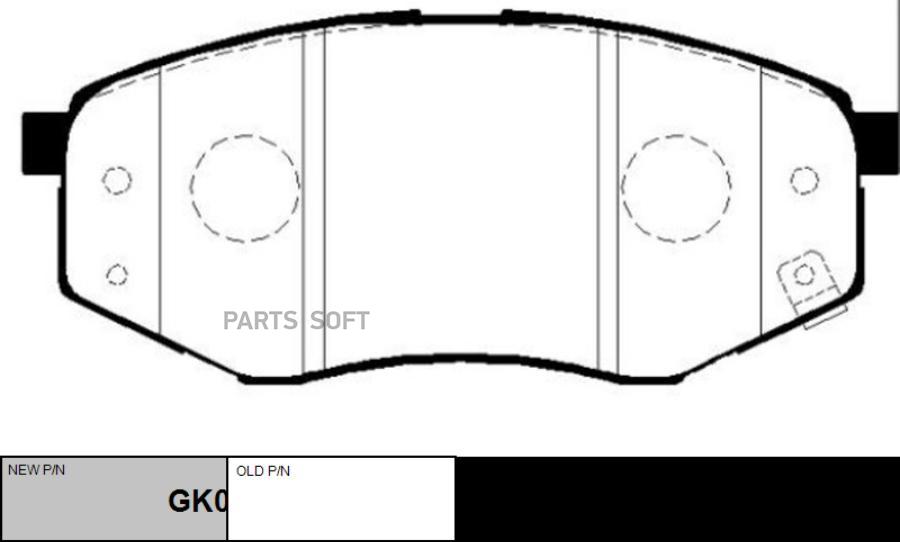 

Тормозные колодки Ctr GK0495