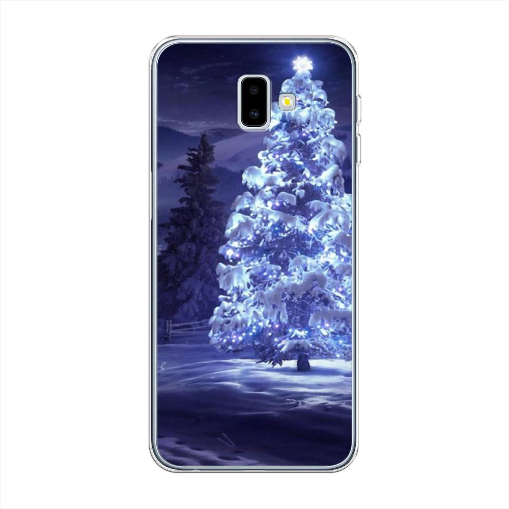 

Чехол на Samsung Galaxy J6 Plus 2018 "Зима 4", Синий;черный;белый, 26950-2