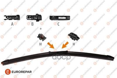 

Щетка Стеклоочистителя Щётка С/О 450mm Hook + U + M + EUROREPAR арт. 1635454480