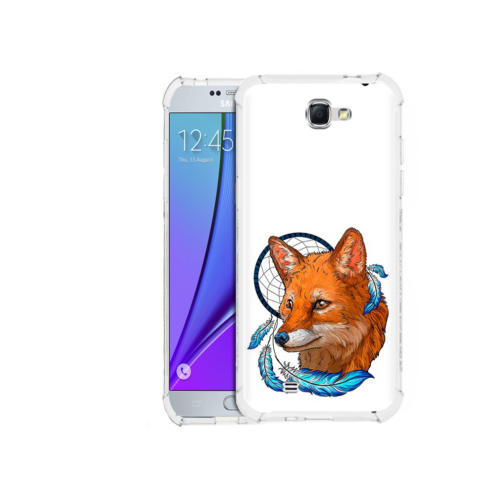 

Чехол MyPads Tocco для Samsung Galaxy Note 2 лиса и ловец снов (PT29983.561.438), Прозрачный, Tocco