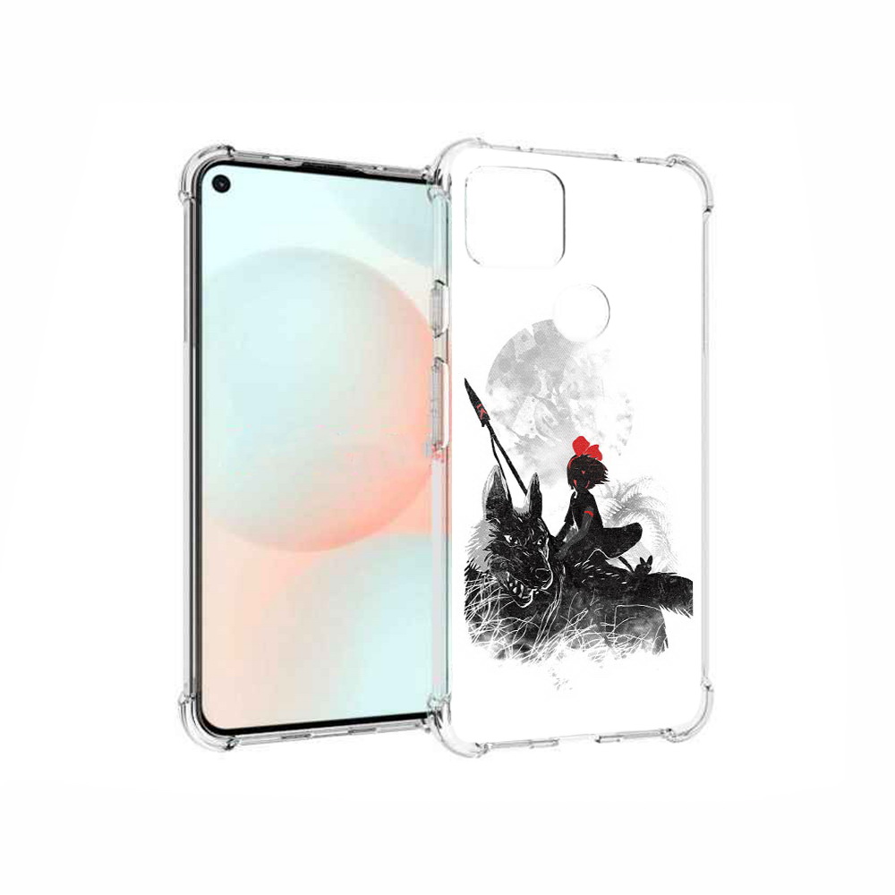 

Чехол MyPads Tocco для Google Pixel 5A мононоке, Прозрачный, Tocco