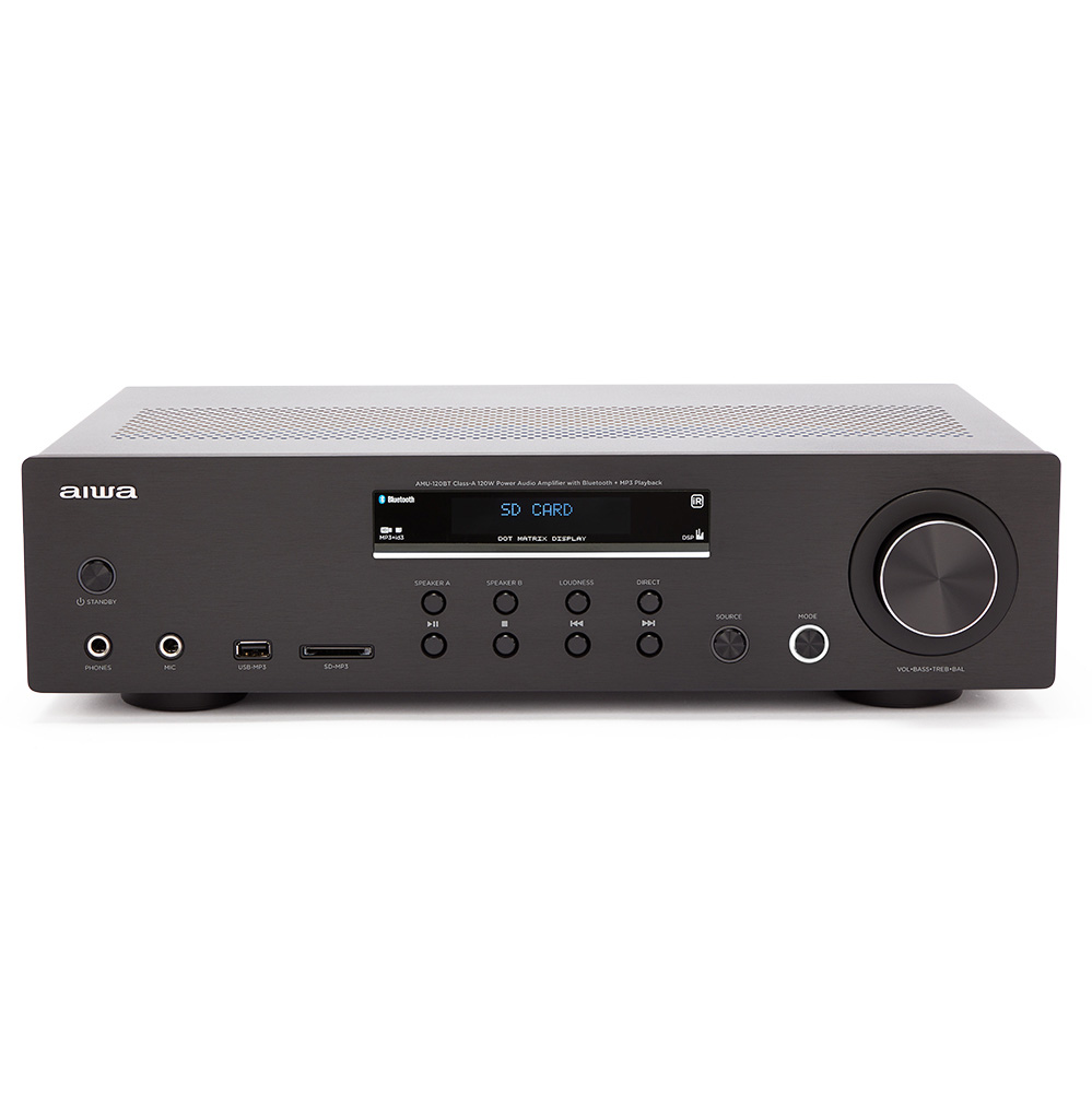 

Интегральный усилитель Aiwa AMU-120BT Black, AMU-120BT