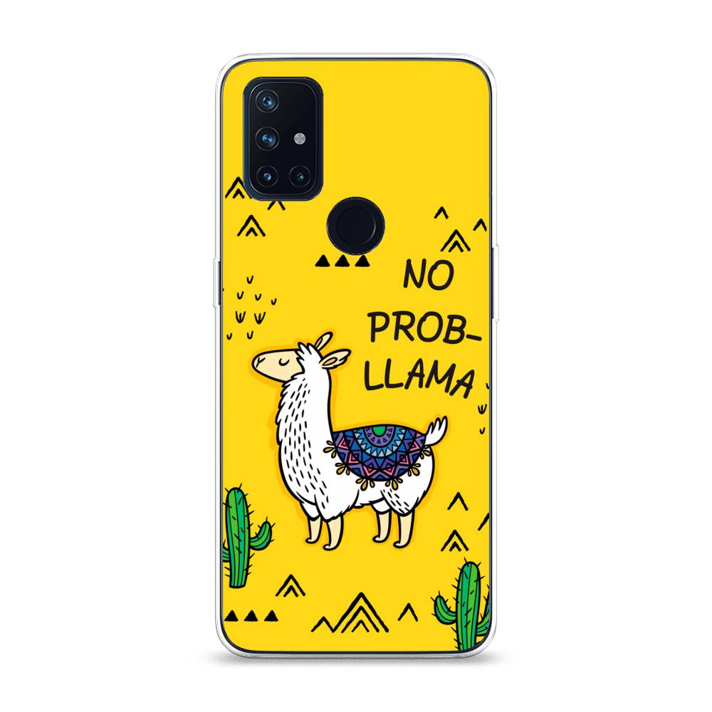

Чехол Awog на OnePlus Nord N10 / ВанПлас Nord N10 "No probLLama", Желтый;черный;синий, 152350-2