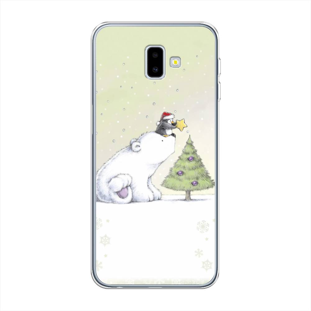 

Чехол на Samsung Galaxy J6 Plus 2018 "Украшение елки", Белый;бежевый, 26950-5