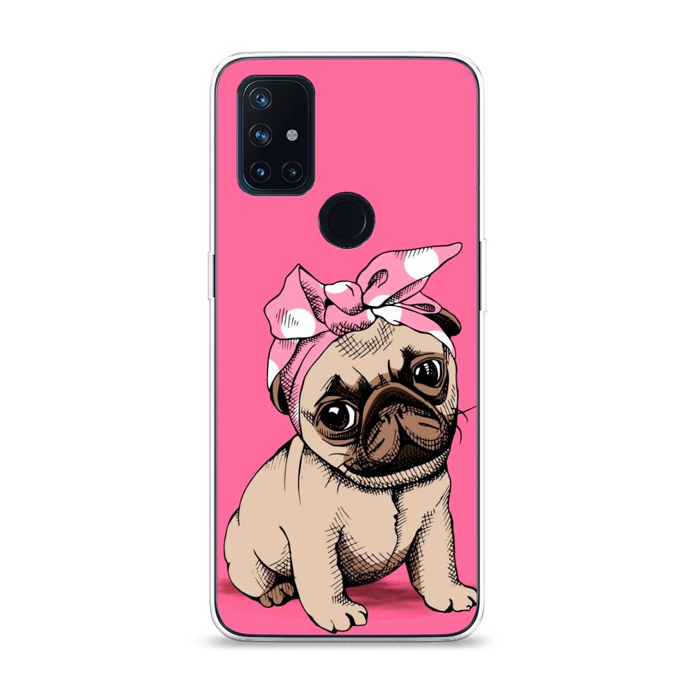 

Чехол Awog на OnePlus Nord N10 / ВанПлас Nord N10 "Dog Pin-Up", Розовый;бежевый, 152350-2