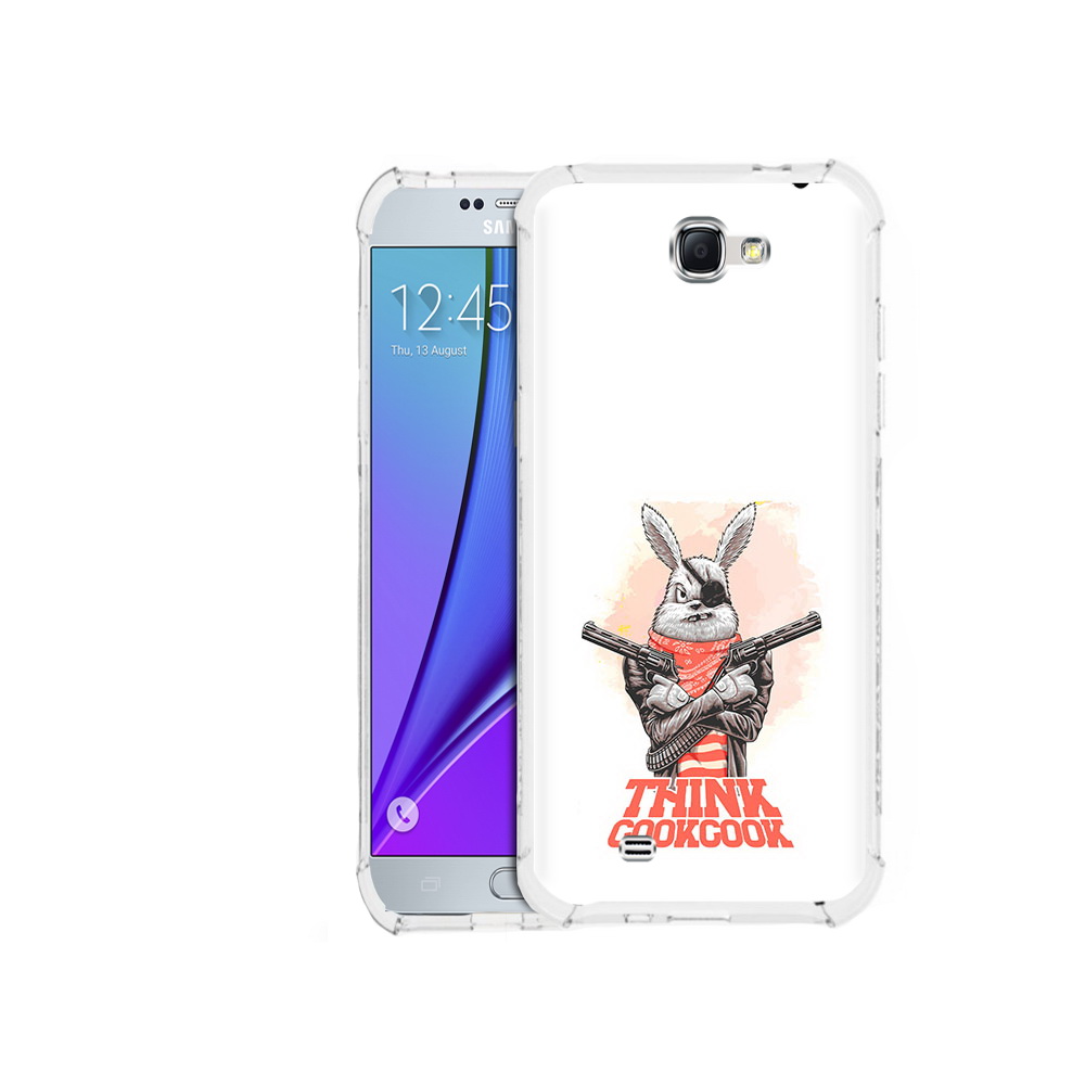 

Чехол MyPads Tocco для Samsung Galaxy Note 2 кролик пират (PT29983.561.419), Прозрачный, Tocco
