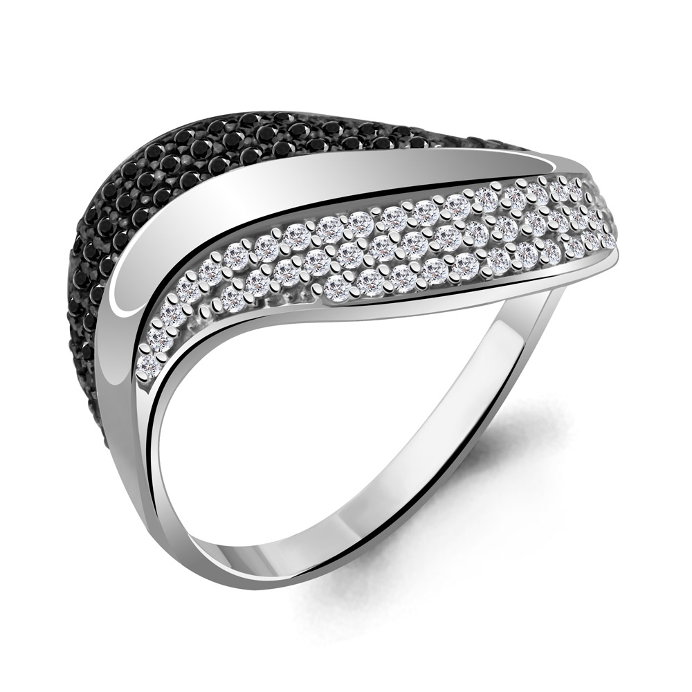 

Кольцо из серебра с фианитом Aquamarine Aquamarine 68955АЧ_925_р р. 19, 68955АЧ_925_р