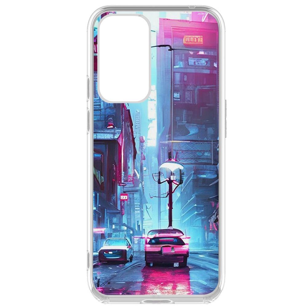 Чехол-накладка Krutoff Clear Case Киберпанк Улица для OnePlus 9 Pro