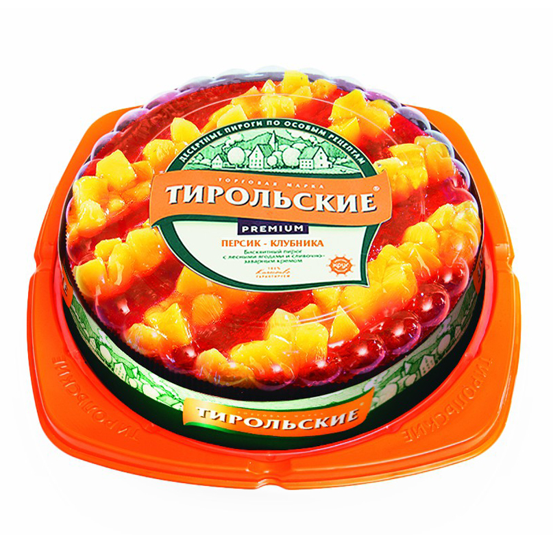 Тирольский пирог с персиками