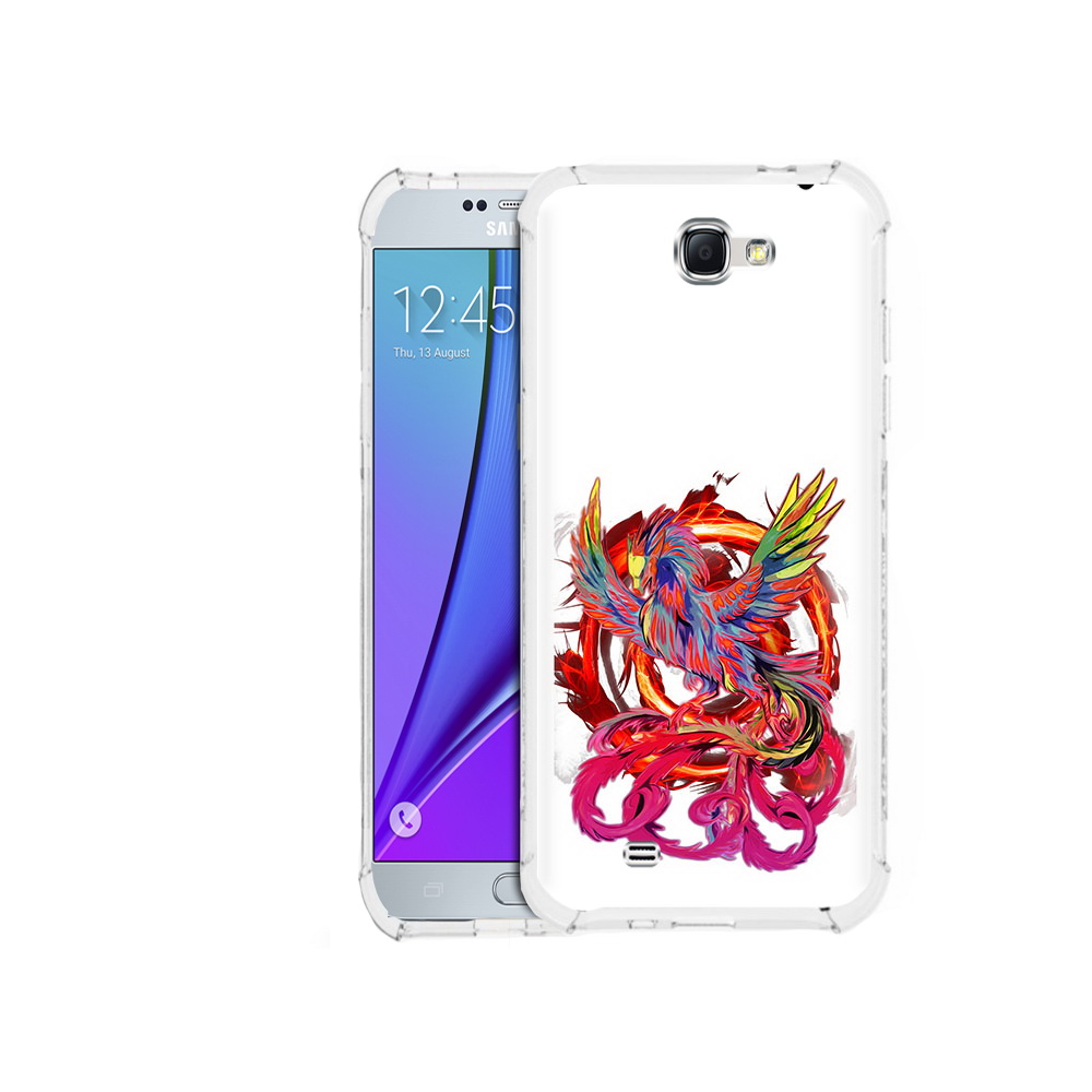 

Чехол MyPads Tocco для Samsung Galaxy Note 2 красочный феникс (PT29983.561.414), Прозрачный, Tocco